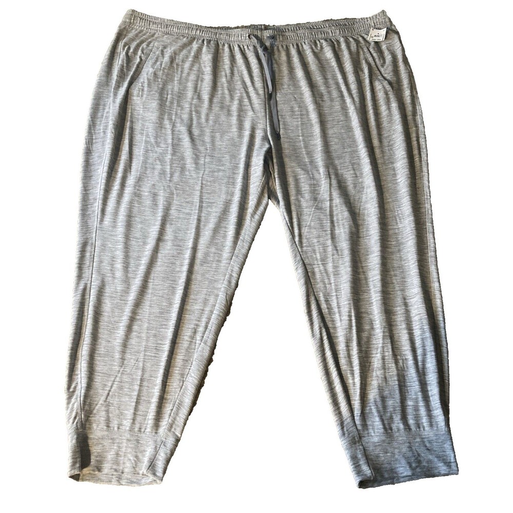 Never Not Hustling Jogger Pants Womens Plus Size 4X Gray Breathe On Go Dry NWT